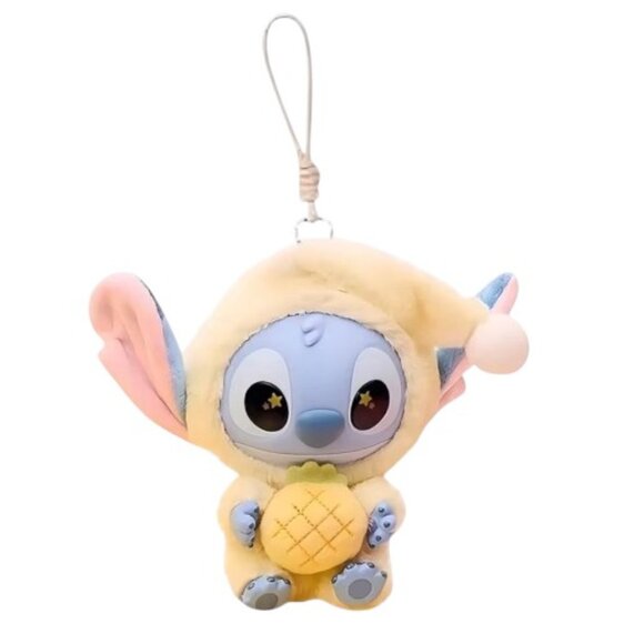 NWOT MINISO x Disney: Stitch "Eat Something Before Sleep" Series Plush Keychain - Picture 1 of 5